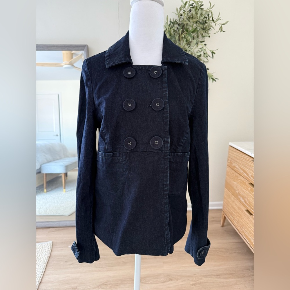 Halogen Women's Dark Blue Denim Jacket